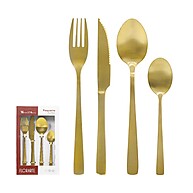 Faqueiro Dourado 16 Peças: Luxo à Sua Mesa - imagem 1