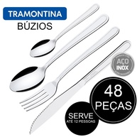 Faqueiro Inox Tramontina Búzios 48 Peças: Elegância à Mesa - imagem 1