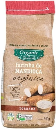 Kit 2X: Farinha de Mandioca Torrada Orgânica Organic 500g - imagem 1