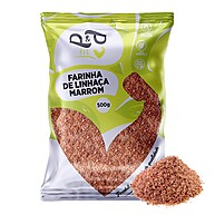 Farinha de Linhaça Marrom: Nutrição e Saúde em 500g - imagem 1