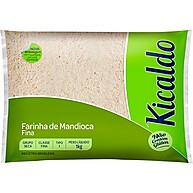 Farinha de Mandioca Fina 1kg SEM GLÚTEN - Kicaldo - imagem 1
