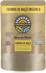 Kit 6X: Farinha de Maçã Orgânica Organovita 100g - imagem 1
