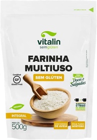 Vitalin Farinha Multiuso Integral Sem Glúten 500G - imagem 1