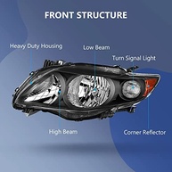 Faróis para Toyota Corolla 2009-2010: Visibilidade e Estilo Renovados - imagem 3