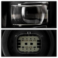 Farol Spyder Cadillac Escalade 15-20 Full LED DRL Quad Projector - OE Preto - imagem 5
