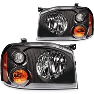 Farol Nissan Frontier XE 2001-2004: Visual Renovado e Segurança com Lente Transparente e Acabamento Preto Cromado - imagem 1