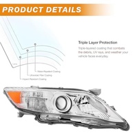 Conjunto de Farol para Toyota Camry 2010-2011 (Base, LE, SE) - Compatível com Veículos dos EUA - imagem 5