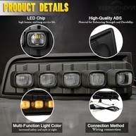 Kit Farol de Neblina LED Toyota 4Runner 2010-2013: DRL Branco e Seta Âmbar Integrada - imagem 3