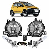 Farol Milha H3 CrossFox: Kit Completo + Lâmpadas - imagem 1