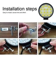 Farol de Milha Redondo 42W LED Cree 14 Leds 10-30V - Iluminação Potente para Veículos e Motos - imagem 5
