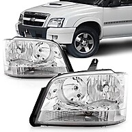 Farol S10/Blazer 2001-2011 Foco Duplo Cromado – Alta Performance - imagem 1