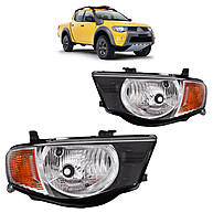 Farolete L200 Triton 2008-2011 com Máscara Negra e Pisca Âmbar - imagem 1