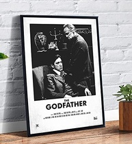 Quadro Decorativo emoldurado A4 Vintage O Poderoso Chefão - Arte Premium para Fãs de Cinema - imagem 2