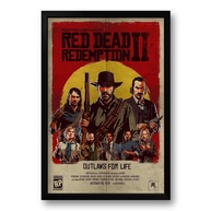 Quadro Red Dead Redemption 2 40x60cm - Arte Premium para Fãs do Jogo - imagem 1