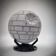 Miniatura Estrela da Morte com Base – Decoração Temática Star Wars para Fãs - imagem 5