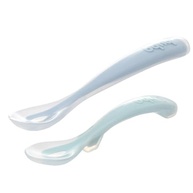 Kit 2 Colheres em Silicone Buba - Fases 1 e 2 Azul | Ideal para Introdução Alimentar e Autoalimentação - imagem 4