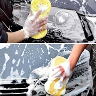 Esponja de Limpeza Comprimida em Formato de Favo de Mel - 8 Unidades | Ideal para Lavagem de Carros e Detalhes - imagem 2