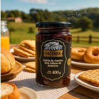 Fazenda de Minas Geleia de Ameixa Zero Açúcar, 400g, Sem Glúten - imagem 1