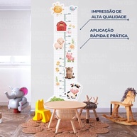 Adesivos Decorativos Régua Crescimento Fazendinha Infantil - Lavável, Seguro e Fácil Aplicação - imagem 4