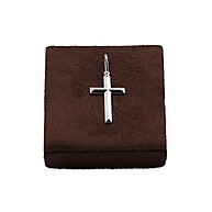 Pingente Prata 925 Cruz Crucifixo Lisa – Elegância e Fé - imagem 2