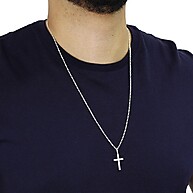 Corrente Prata 925 Masculina: Estilo e Fé - imagem 2