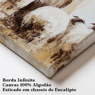 Kit 3 Quadros Decorativos Canvas 40x50 cm com Tema Jesus - Decore com Fé e Estilo - imagem 4
