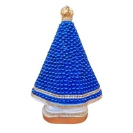 Imagem Nossa Senhora Aparecida 27cm Pérola Azul - Acabamento Premium para Decoração e Fé - imagem 4