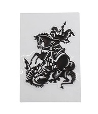 Adesivo São Jorge Guerreiro 10x8cm - Proteção e Fé para Seu Carro - imagem 2