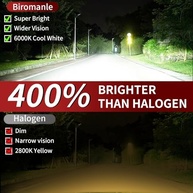 Lâmpadas LED Hyundai Santa Fe 2007-2009 e 2017-2018: Feixe Alto/Baixo H7 6000K Branco Frio (Kit 4 Unidades) - imagem 5