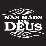 Adesivo Inspirador Nas Mãos de Deus - Símbolo de Fé, Paz e Proteção | Decore Sua Casa ou Veículo com Estilo e Espiritualidade (Branco, 25x18,2 cm) - imagem 1