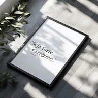 Quadro Decorativo Bíblia Josué 1:9 - Moldura Inspiradora para Fé e Motivação Cristã - imagem 5