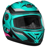 Capacete Fechado Pro Tork Evolution 788 G8 Evo Fosco Verde Turquesa - Pink Tam. 56: Segurança e Estilo para Sua Pilotagem - imagem 5