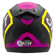 Capacete Fechado Pro Tork Jett Evo Line Fosco Rosa/Amarelo - Tamanho 62 - imagem 5