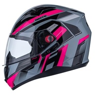 Capacete Moto Fechado Bieffe B-40 Vtour Cinza Moon/Pink 58 - Segurança e Estilo para Sua Pilotagem - imagem 2