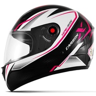 Capacete Fechado Mixs Fokker Carbon X 2019 Rosa Brilhante - Segurança e Estilo para Você! - imagem 1