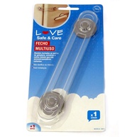 LOVE Fecho Multiuso Transparente – Solução Inteligente para Portas de Geladeira e Armários - imagem 1