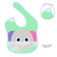 Buba Babador Com Bolso Zoo Elefante - Impermeável com Fecho em Velcro - imagem 5