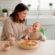 Life Baby Feeding Set CR-001 Bege - Kit Completo para Introdução Alimentar do Bebê - imagem 3