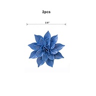 Flores de Cerâmica Azul Peônia - Esculturas 3D Feitas à Mão para Decoração de Parede - imagem 3
