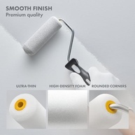 Kit Premium de 6 Rolos de Pintura em Espuma - Feito na Itália - imagem 4