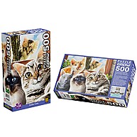 Puzzle Selfie Cats 500 Peças: Diversão Felina! - imagem 2