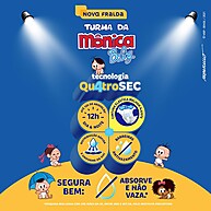 Fralda Turma da Mônica XG: Noite Seca e Bebê Feliz! - imagem 2