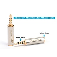 Adaptador Vention P1 2.5mm Macho para P2 3.5mm Fêmea - Conexão HiFi de Alta Qualidade - imagem 3