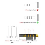 Adaptador Geekria 2.5mm Macho para 3.5mm Fêmea: Conecte Seus Fones com Qualidade! - imagem 4