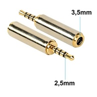 Adaptador P2 3.5mm Fêmea para P1 2.5mm Macho: Conexão Universal para Áudio - imagem 3
