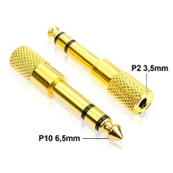 Adaptador P10 Macho 6,5mm para P2 Fêmea 3,5mm: Conexão Universal para Seu Áudio! - imagem 3