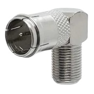 Adaptador Coaxial F Fêmea 90°: Conexão Rápida e Segura para sua TV - imagem 2