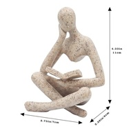Estátua Feminina de Leitura - Escultura Moderna para Decoração de Ambientes - imagem 3