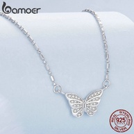 Colar de Prata Borboleta Bamoer 925: Elegância Feminina - imagem 2