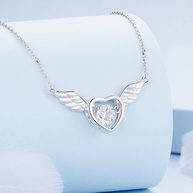 Colar Asa de Prata 925 Bamoer: Elegância Feminina - imagem 2